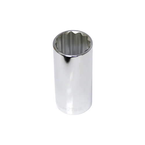 27mm x 1/2" Drive Deep Socket (12 Point) T&E Tools 54527