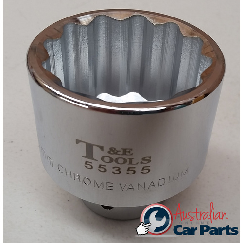 55mm x 12 Point 3/4" Drive Socket T&E Tools 55355
