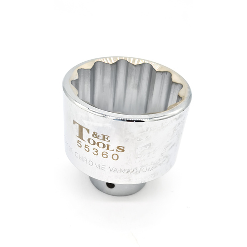 60mm x 12 Point 3/4" Drive Socket T&E Tools 55360