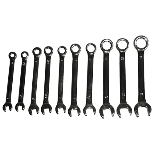 Metric Mini Combination Wrench 10 Piece Set T&E Tools 5594