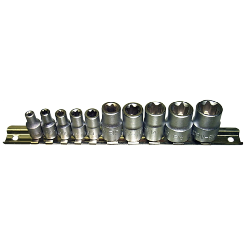 10 Piece E-Series Female Torx-r Sockets T&E Tools 5600