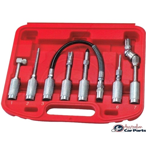 7 Piece Lubrication Adaptor Service Kit T&E Tools 5686