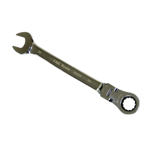 30mm Flex-Head Gear Ratchet Wrench T&E Tools 59030
