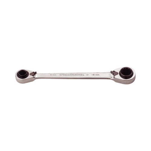 180mm Quad-Box Double Ring Ratchet Wrench T&E Tools 59309