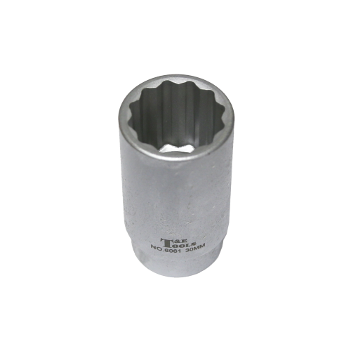 30mm x 1/2"Dr FWD Axle Nut Socket 75mm Long T&E Tools 6061