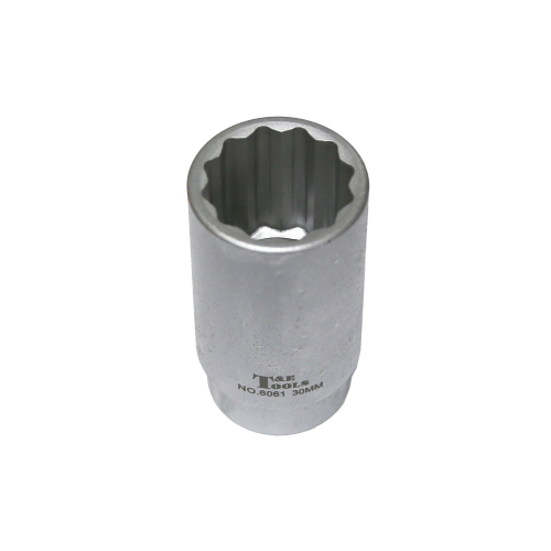 33mm x 1/2"Dr FWD Axle Nut Socket 75mm Long T&E Tools 6063