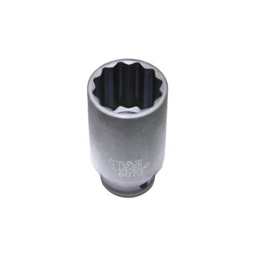 33mm x 1/2"Dr FWD Axle Nut Socket 80mm Long T&E Tools 6073