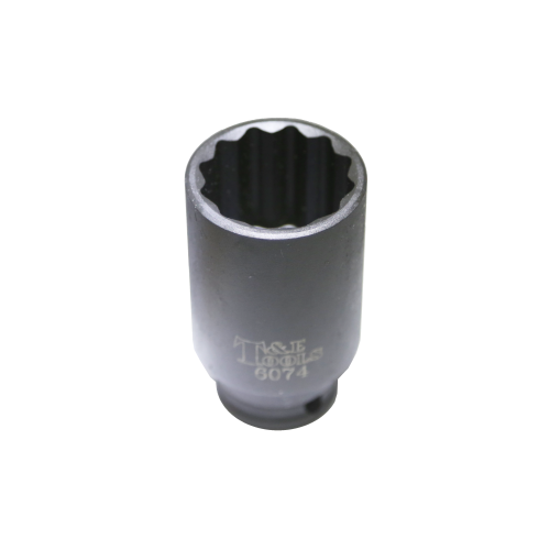 34mm x 1/2"Dr FWD Axle Nut Socket 80mm Long T&E Tools 6074