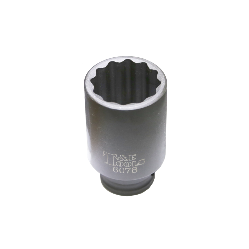 35mm x 1/2"Dr FWD Axle Nut Socket 80mm Long T&E Tools 6078
