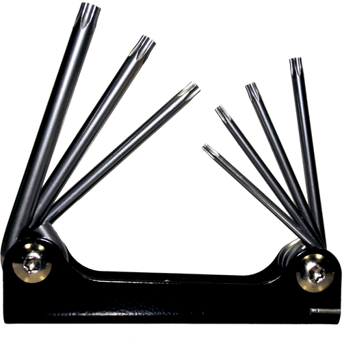 7 Piece Torx-r Key Fold-Up Set T&E Tools 6271