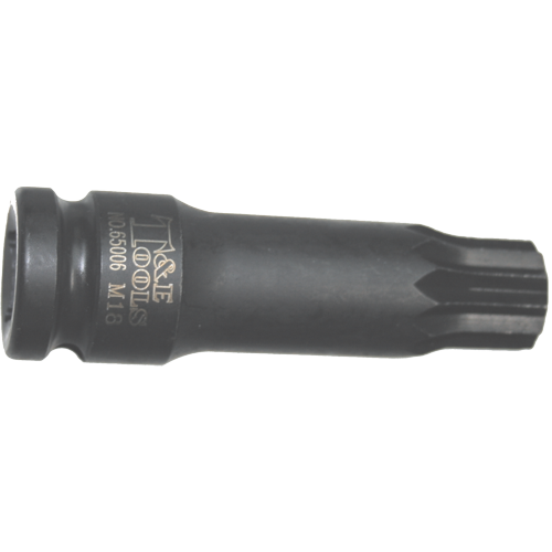 16mm Tamper Multi-Spline Drain Plug Socket T&E Tools 65006
