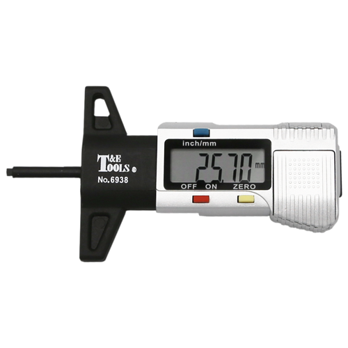 Digital Tyre Tread Depth Gauge T&E Tools 6938