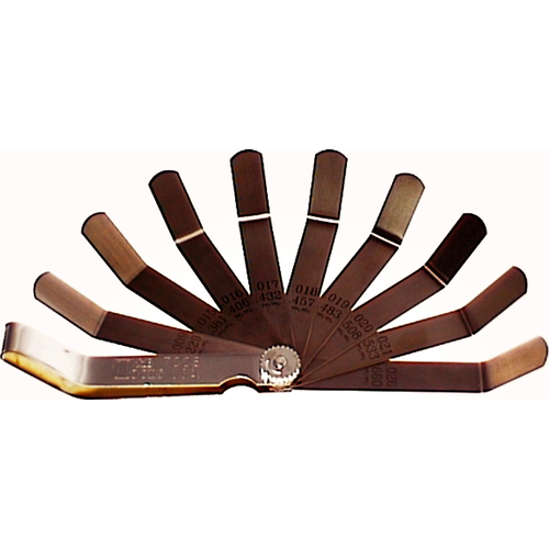 9 Blade Offset Feeler Gauge T&E Tools 7008