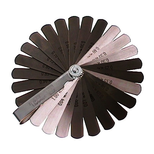 25 Blade Metric Feeler Gauge T&E Tools 7013