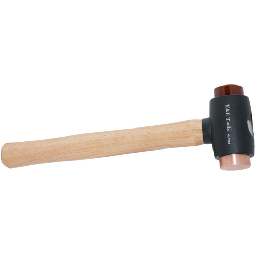 Copper & Rawhide Hammer 32mm - 280mm Long T&E Tools 7092