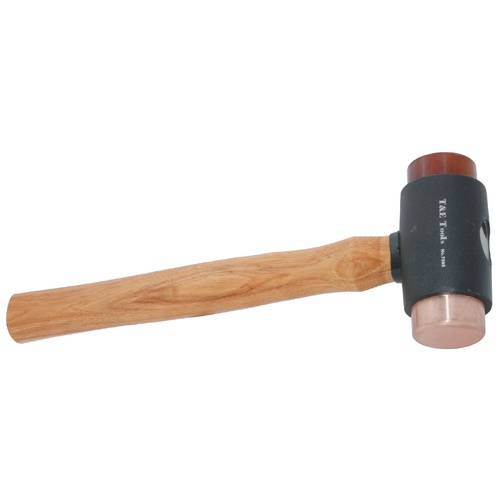 Copper & Rawhide Hammer 48mm - 360mm Long T&E Tools 7095
