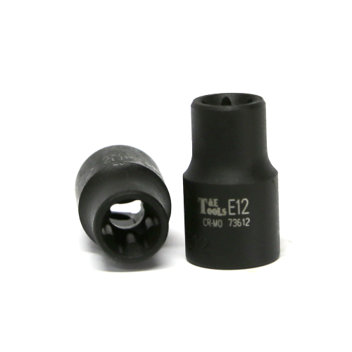 E12 3/8" Drive E-Series Torx-r Impact Socket 28mm Long T&E Tools 73612