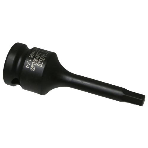 1/4" SAE In-Hex Impact Socket 1/2" Drive x 78mm Length T&E Tools 74608