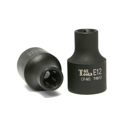 No.74812 - E12 1/2" Drive E-Series Torx-r Impact Sockets 38mm Long