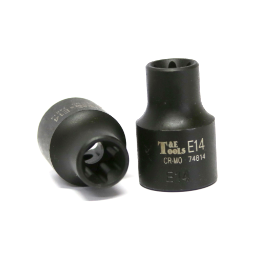 E14 1/2" Drive E-Series Torx-r Impact Sockets 38mm Long T&E Tools 74814
