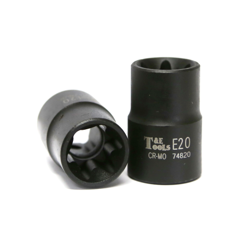 E20 1/2" Drive E-Series Torx-r Impact Sockets 38mm Long T&E Tools 74820