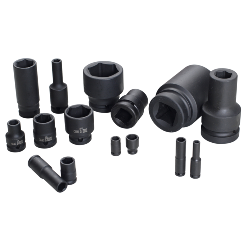 No.75046L - 1.7/16" x 3/4" Drive Deep 6 Point Impact Socket
