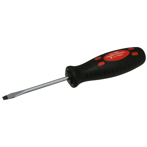 Slotted Round Shank Screwdrivers (5 x 75mm) T&E Tools 75075