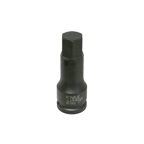1" x 3/4" Drive SAE In-Hex Impact Socket T&E Tools 75932