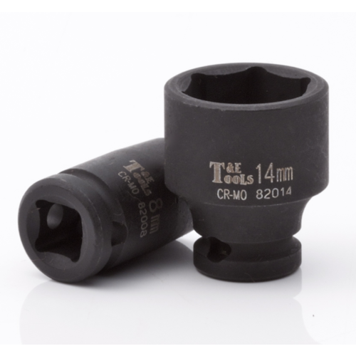 15mm x 1/4"Drive Standard 6 Point Impact Socket T&E Tools 82015