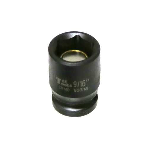 9/16" x 3/8" Drive Magnetic Impact SAE Socket T&E Tools 83318