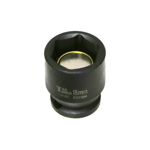 18mm x 3/8" Drive Magnetic Impact Metric Socket T&E Tools 83318M