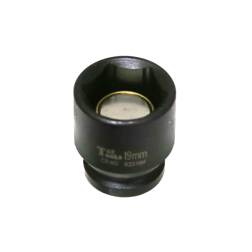 19mm x 3/8" Drive Magnetic Impact Metric Socket T&E Tools 83319M