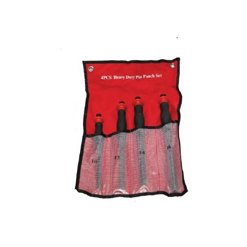 4Pc. Heavy Duty Pin Punch Set T&E Tools 8416