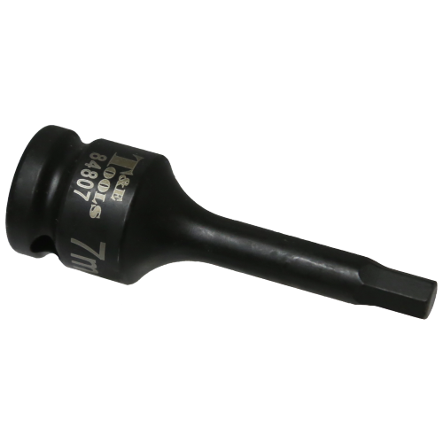 7mm Metric In-Hex Impact Socket 1/2" Drive x 78mm Length T&E Tools 84807