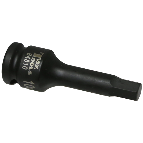 10mm Metric In-Hex Impact Socket 1/2" Drive x 78mm Length T&E Tools 84810
