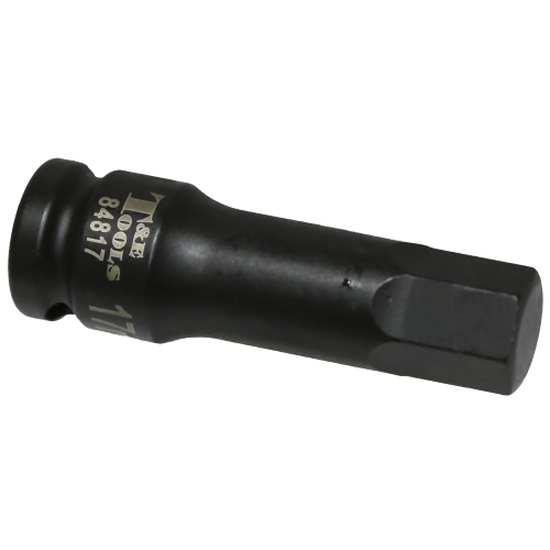 17mm Metric In-Hex Impact Socket 1/2" Drive x 78mm Length T&E Tools 84817