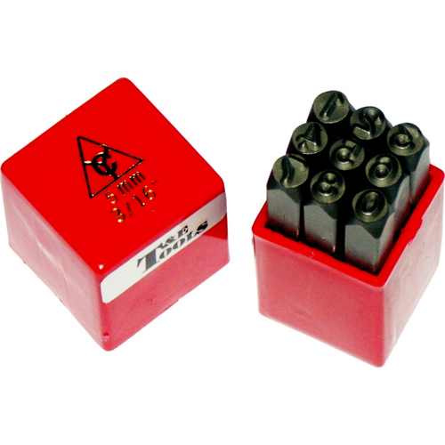 5/16" Number Punch Set T&E Tools 8883
