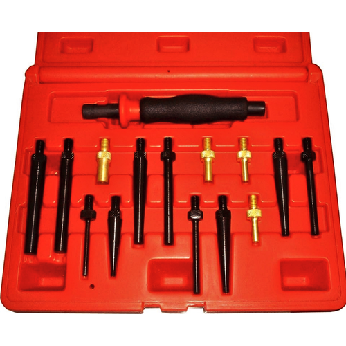 15 Piece Brass & Steel Drift Punch Set T&E Tools 8917