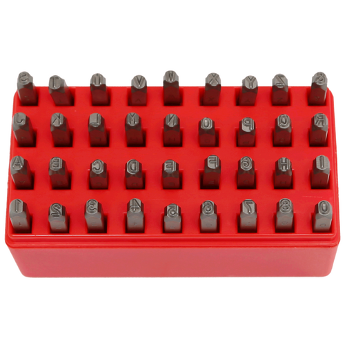 Number & Letter Punch 36Pc Set 5/32"(4mm) T&E Tools TE-8930A