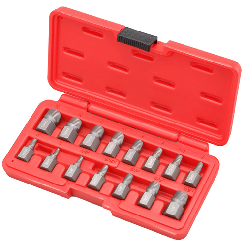 Wedge-Proof Screw Extractor 15Pc. Set T&E Tools TE-8949A