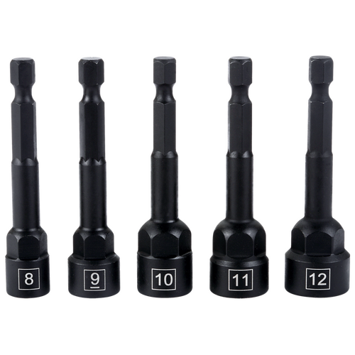  Metric Power Fastener Extractor 5Pc. Set T&E Tools TE-8974 for Cordless Drills