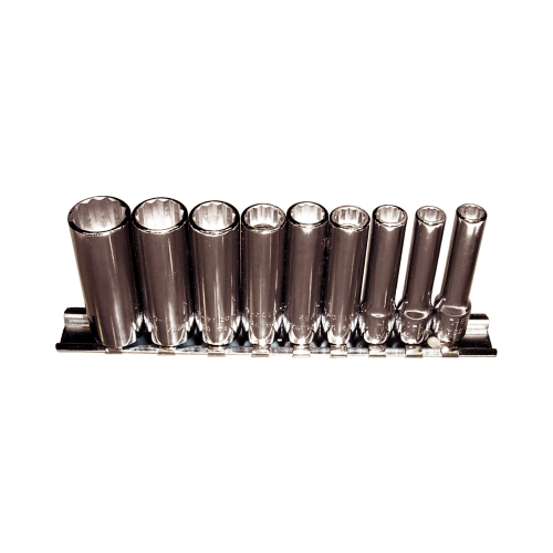 9 Piece 1/4"Drive Deep Sockets (12 Point) T&E Tools 92509