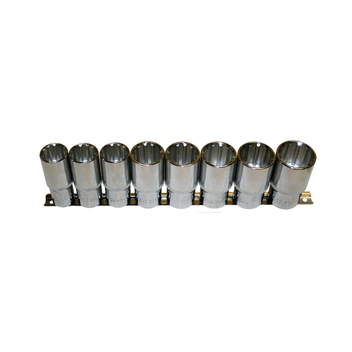 No.93307W - 7 Piece 3/8" Drive Whitworth 12 Point Sockets