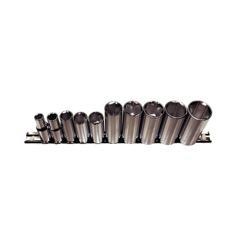 10 Piece 3/8" Drive SAE Deep Sockets (12 Point) T&E Tools 93510