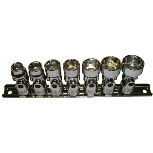 7 Piece 3/8" Drive SAE Universal Sockets (6 Point) T&E Tools 93807