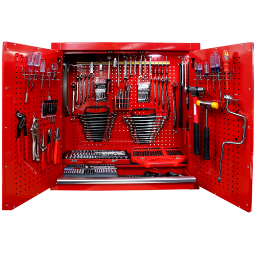 TE-9426 - 383Pc. SAE/Metric Wall Cabinet Tool Set