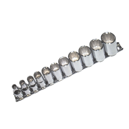 11 Piece 1/2" Drive Whitworth 12 Point Sockets  T&E Tools 94311W
