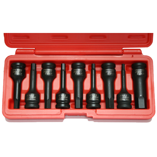 9 Piece Metric Deep In-Hex Impact Sockets T&E Tools 94809M
