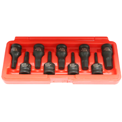 9 Piece SAE In-Hex Impact Sockets T&E Tools 94909