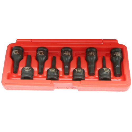 9 Piece Metric In-Hex Impact Sockets T&E Tools 94909M